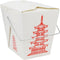 15 Count 16 oz Pagoda Wire Handle Chinese Takeout Box...