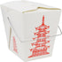 15 Count 16 oz Pagoda Wire Handle Chinese Takeout Box...