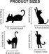 6pcs Cat Playing Stencils 6×6inch Cat Mice Fish Butterfly Drawing Painting Stencil with Paint Brush Reusable Cute Cat Paw Templates for Wall Windo...