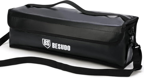 Besudo E-Bike Battery Bag - Protective bag for E Bike Battery - Safety bag for storage, transportation, and charging of The Ebike battery - E Bike...