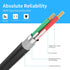 3.5mm to 2 Male RCA Cable - 6FT Stereo Audio Adapter Braided Hi-Fi Sound Auxiliary Y Splitter, Metal Shell Shielded Aux RCA Y Cord Compatible with...