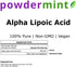 Alpha Lipoic Acid Powder (RS-ALA, Pure ALA) (Multiple Sizes) Antioxidant (25 Grams) Scoop Included…...