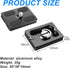 4PC Quick Release Plate for Arca Swiss with 1/4''-20 Camera Screw Tripod Mount Plate Fits Standard for DSLR Camera Tripod Ball Head (PU50)...