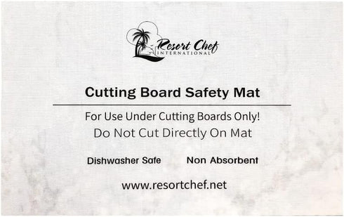 Non-Slip Safety Mat for Under Kitchen Cutting Boards - Hygienic Non-Absorbent and Dishwasher Safe...