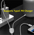 USB C to 3.5mm Audio Cable with PD Charging, 2 in 1 Design Supports Charge and Play Audio Simultaneously, Works with iPhone 15 Series iPad Pro and...