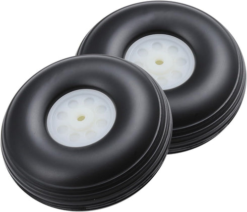2.5" Rubber RC Airplane Tire and Wheel with Plastic Hub Sets for RC Model Aircraft(2PCS)...