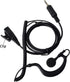 HYS G Shape Earpiece Headset with Built-in line mic PTT(Push to Talk) Ear Hook Earpiece Waterproof Jack for Yaesu Vertex VX-6R VX-7E VX-127 VX-170...