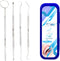 Dental Care Set Dentist Tools Kit, Professional Calculus and Plaque Remover Set, Dental Hygiene Kit, Teeth Plaque Remover Tool Metal Tooth Pick an...