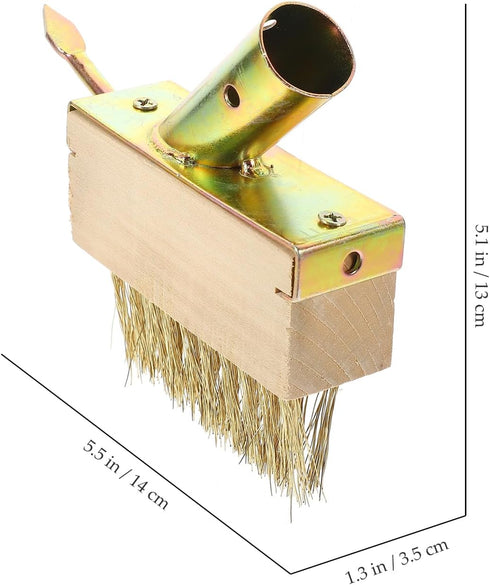 Weeding Wire Brush with Scraper Tools, Moss Removal Deck Crevice Cleaning Tool, Weed and Moss Remover Brush for Cleaning Paving Joints, Pavers, Si...