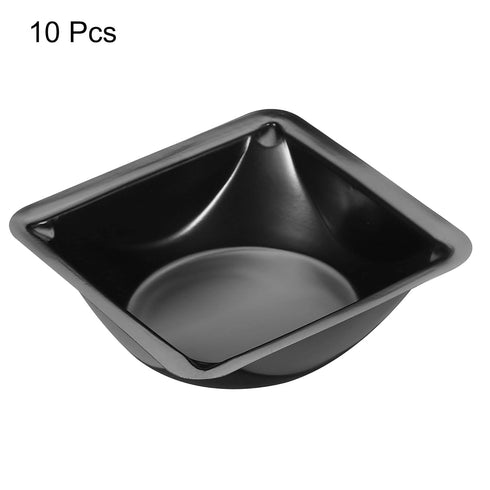 PATIKIL Square Weigh Boats, 10 Pack Plastic Medium Scale Trays Powder Dispenser for Weighing Mixing, Black...