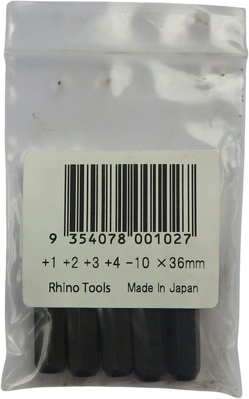 5/16" JIS Impact Screwdriver Bits | Made in Japan | +1 +2 +3 +4-10 (36mm long)...