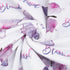 BORITAR Baby Blanket for Girls Soft Plush Minky Fabric, Double Layer Dotted Backing with Elegant Purple Butterfly Printed Blessed Blanket Gift for...