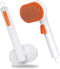 Self Cleaning Slicker Brush for pet, Dog Hair Grooming Brush with Release Button, Indoor Cat Hair Shedding Tool, Stainless Steel Bristle Soft Rubb...