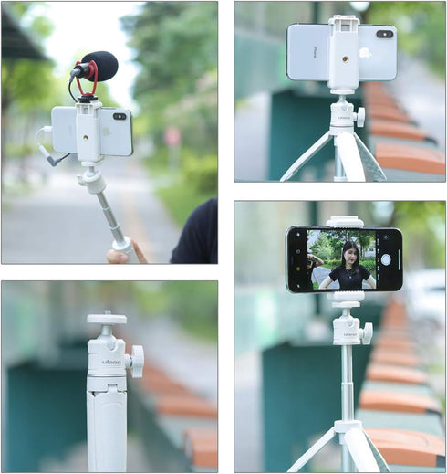 ULANZI Extension Pole Tripod, Mini Selfie Stick Tripod Stand Handle Grip for iPhone 13 Pro Max Samsung OnePlus Google Smartphone Canon G7X Mark II...