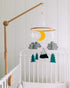 Baby Crib Mobile (Starry Woodland Night, Mint) - Nursery Decoration Crib Mobile and Baby Shower for Boys and Girls...