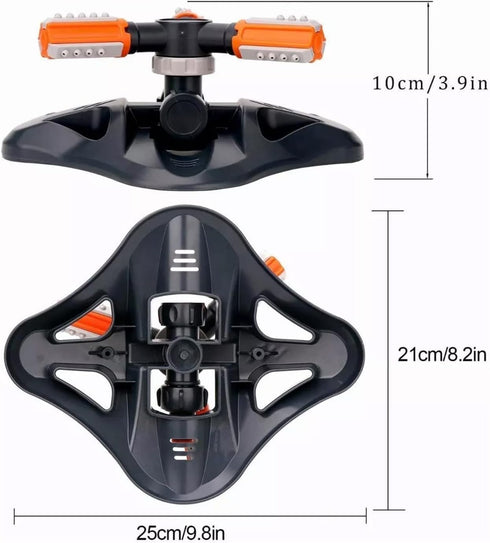 Garden Sprinkler, Automatic 360 Degree Rotation Lawn Sprinkler, Large Area Coverage, Multipurpose Yard Sprinklers for Plant Irrigation and Kids Pl...