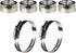 4 Pcs of Intermediate Steering Shaft Bushings, Steering Wheel Column Sleeve with Two Hose Clamps, Compatible with Dodge Ram 2003-2019 1500/2500/35...