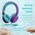 Headphone Kids Volume Limited 85/110dB Wired Over-Ear/On-Earr Foldable Headset with Inline Cable AUX 3.5mm Cord Mic for Boy Girl Child PC Notebook...
