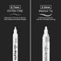 White Acrylic Paint pens (6 Pack) Variety Pack - Extra Fine 0.7MM & Medium Tip 2-3MM - Water Based Paint Markers for Rock Painting, Stone, Ceramic...