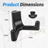 Tool Hooks Compatible with Lifetime Storage Shed Accessories, Black Shed Hook fit for Rakes Shovels Scissors Knives Power Tools, Plastic Shed Acce...