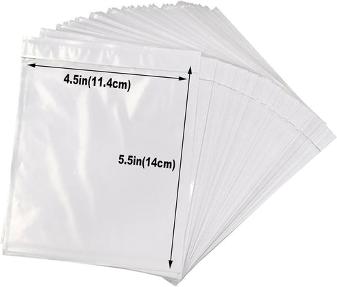100 Pcs-4.5x5.5In Shipping Envelopes, Packing List Mailing Envelopes Clear Adhesive Shipping label sleeves Shipping Supplies for Small Businesses...
