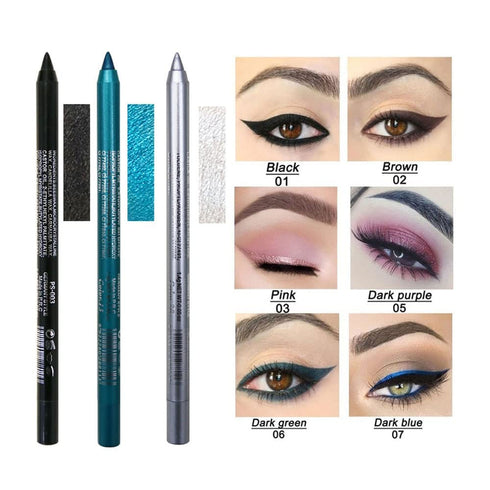2 colors Eyeliner Pen, Eye Shadow Pencil, Pearl Eyeliner Kit Metallic Eyeliner Pencil Glitter Eyeliner for Women Eye&Lip Liner Professional Eye Ma...