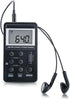 AM FM Radio,Mini Portable Pocket Radio Receiver with Earphone,Rechargeable Battery for Walk/Jogging/Gym/Camping (Black)......