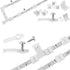 BULIK 4 Pin LED connectors for Strip Lights 8MM L and T Shape Connectors,LED Strip Jumper Connectors for Controller...