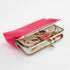 Double Layer Coin Purse for Women Girls Rose Red PU Leather Kiss-lock Mini Wallet Key Bag Card Holder...