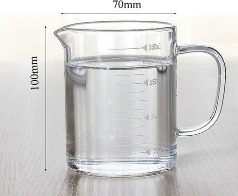 Borosilicate Glass Measuring Cup with Spout 350ml Clear...