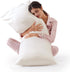 Love's cabin Satin Body Pillow Pillowcase, Similar to Silk Body Pillow Cover with Envelope Closure, Silky Cooling Long Pillowcases for Hair and Sk...