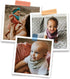 Kishu Baby Indi - Fairtrade Organic Baby Bibs for Girls or Boys - Rounded, 4-Way Reversible, 8 Layer Muslin Drool Bibs...