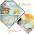 4 Pack Same Size Silicone Stretch Lids, Thicker Reusable Sturdy Silicone Container Cover, Expandable Food Storage Covers, Dishwasher and Freezer S...