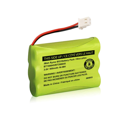 iMah BT188645/BT288645 3.6V 900mAh Ni-MH Battery Pack, Also Compatible with VTech BT207695 VM312 VM3251 VM3252 VM3261 Digital Video Baby Monitor...