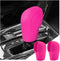 2 Pack Car Gear Shift Knob Cover, Anti-Slip Auto Knob Gear Stick Protector, Comfortable Silicone Handbrake Shifter Cover for Men Women, Universal ...