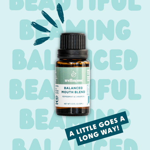 Wellnesse Concentrated Organic Mouthwash with Organic Peppermint Oil and Cinnamon Leaf Oil, Alcohol-Free Natural Mouthwash-Freshens Breath - Oral ...