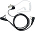 Walkie Talkie Earpiece with Mic PTT 2 Pin Covert Acoustic Tube Secret Service Earpiece Compatible with Baofeng UV-5R BF-888S Arcshell Retevis H-77...