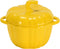 Bruntmor Ceramic Ramekins with lids oven safe - Serving Pot for Food, Soup - Adorable Pumpkin-Shaped Tabletop Decoration - Locks in Flavor with Po...