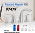 97479 Stem Extension Kit Repair Kit Replacement Parts for Moen Monticello Widespread Bathroom Sink Faucet Cartridge...