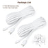 2Pack 25ft Micro USB Extension Cable Compatible with eufy Security Indoor Cam E220/P24, Flat Power Cable for eufy Security Indoor Cam C120, Weathe...