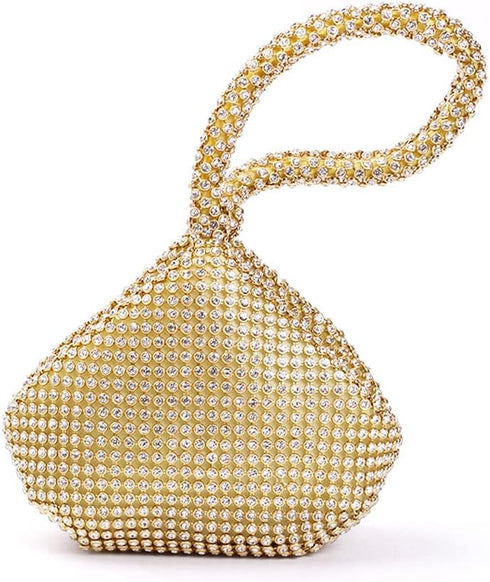 Women's Evening Bags Glitter Rhinestone Triangle Purse Party Prom Wedding Purse...