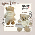 Get Well Soon Bear in Cream Robe with Blanket Soft Plush Bear Get Well Soon Gifts for Women, Men, Kids, Girls and Boys Feel Better Gifts...