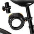 Via Velo Bike Lock Combination Cable Lock Combinationa Lock with 4-Feet Bike Cable Basic Self Coiling Resettable Combination with Complimentary Mo...
