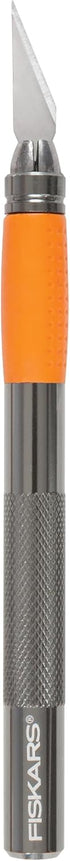 Fiskars SoftGrip Detail Craft Knife - 8" Exacto Knife for Crafting - Multi-Use Exacto Blade Included with Protective Cover...