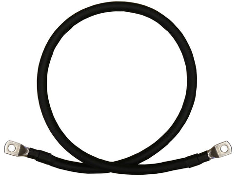 6 AWG Gauge Red + Black Pure Copper Battery Inverter Cables Solar, RV, Car, Boat 3 feet 3/8 in Lugs...