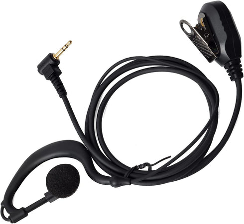 HYS Radio Earpiece Soft Rubber G Shape Earhook Law Enforcement Tactical Headset for Motorola Walkie Talkie T200TP T260 T100 T100TP T402 T460 T465 ...