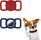2pcs Airtag Dog Collar Holder, Waterproof Silicone Case for GPS Tracker Scratch-Resistant Protective Airtag Case Air Tag Holder for Dogs Cats Pet ...