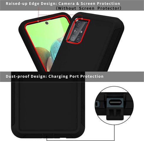 ACAGET for Samsung A71 5G Case, Heavy Duty Galaxy A71 Case 5G Protective Shock-Absorbing Dual Layer Cover Bumper Phone Cases for Samsung Galaxy A7...