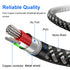 3.5mm to 6.35mm Stereo Audio Cable 3 ft,Yeung Qee 1/4 to 1/8 Audio Cable,3.5mm Male to 6.35mm Male TRS Nylon Braid Cable Compatible for iPod, Lapt...