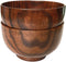 Handmade Wood Bowl, Mug, for Rice, Soup, Dip, Coffee, Tea, Decoration (2PCS Jujube Bowls, L: 5-1/8 inch Dia by 3-1/8 inch High)...